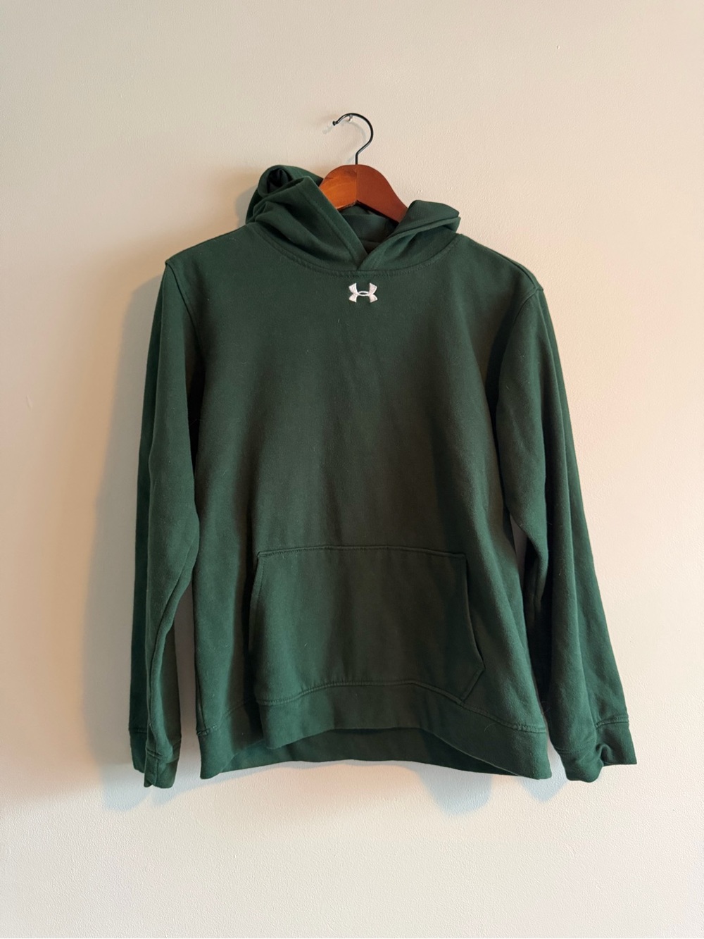 Under Armour Sporty Athleisure Forest Green Hoodie Youth XL